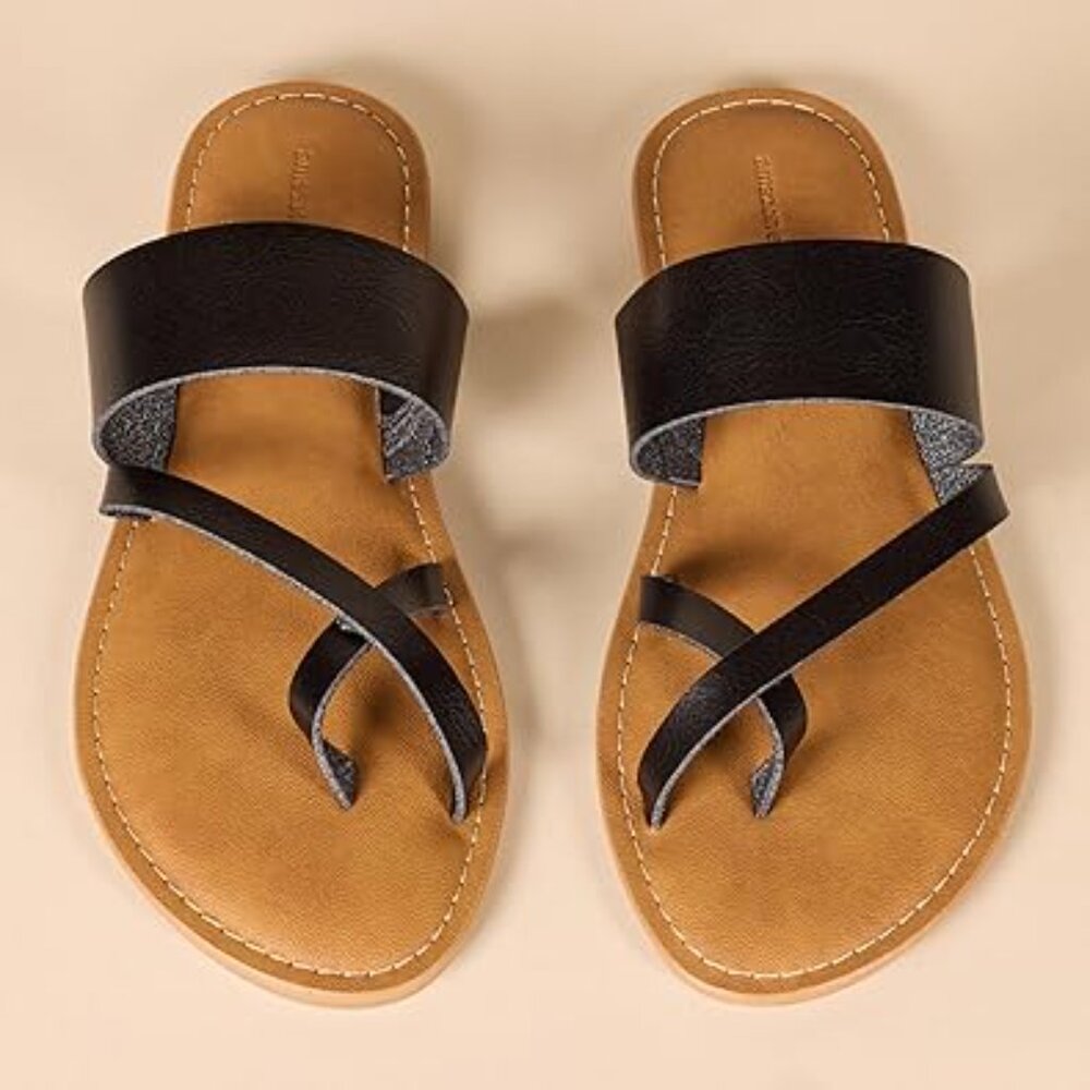 Amazon Essentials Women's One Band Flip Flop Sandal Size 7